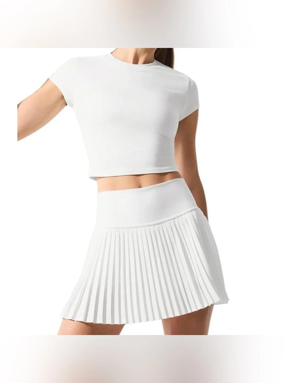 Alo Grand Slam Tennis Skirt White Size Small